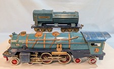 LIONEL PREWAR ORIG SG 400E BLUE COMET ENGINE & OIL TENDER (HB289)....TK