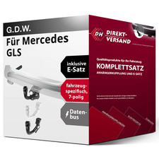 Für GLS X167 (G.D.W.) Anhängerkupplung abnehmbar + E-Satz 7pol spezifisch Set Für GLS X167 (G.D.W.) Anhängerkupplung abnehmbar + E-Satz 7pol spezifisch Set