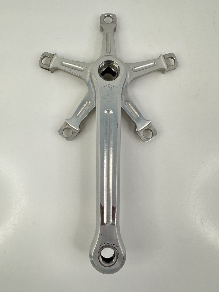 Vintage 1983 Campagnolo Nuovo Record Strada Road Crankset Double