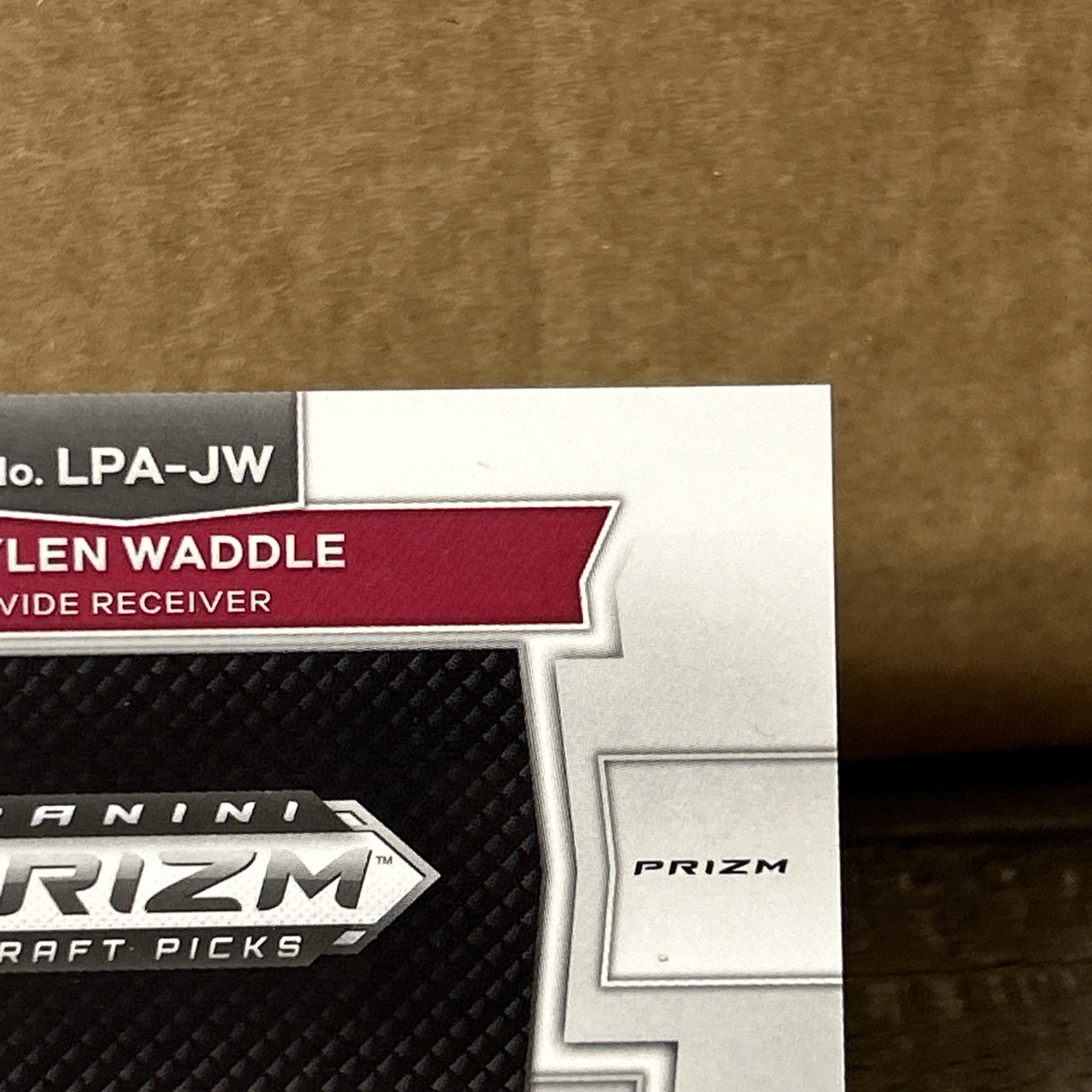 2024 Panini Prizm Draft Picks Legends JAYLEN WADDLE Gold Prizm Patch AUTO /10 view 8