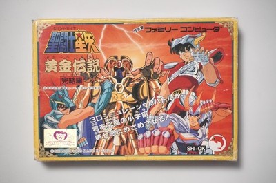 Famicom Saint Seiya Ougon Densetsu Kanketsu hen boxed Japan FC game US Seller