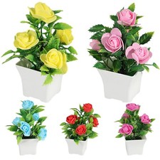 Fresh Looking Artificial Flowers in Pot Add Beauty to Your Home or Restaurant