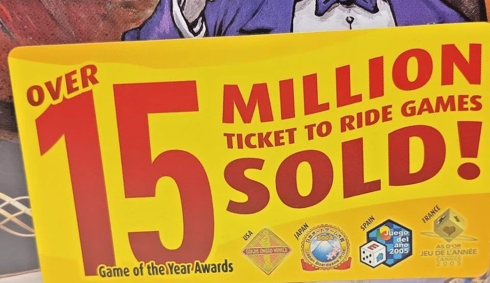 New~Factory Sealed "Days of Wonder~Ticket To Ride" Train Adventure Board Game - Image 3 of 4