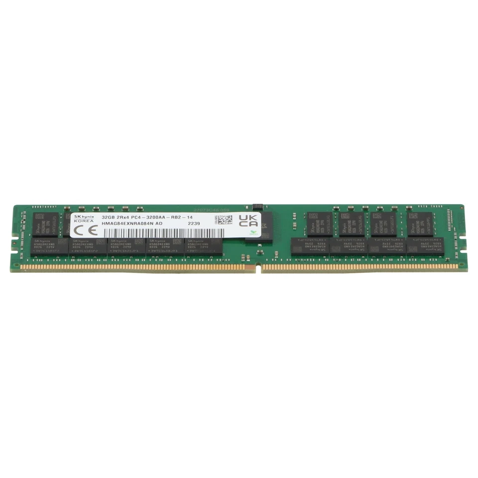 Hynix DDR4 RAM 32GB PC4-3200AA ECC RDIMM 2R - HMAG84EXNRA084N - Bild 2 von 4