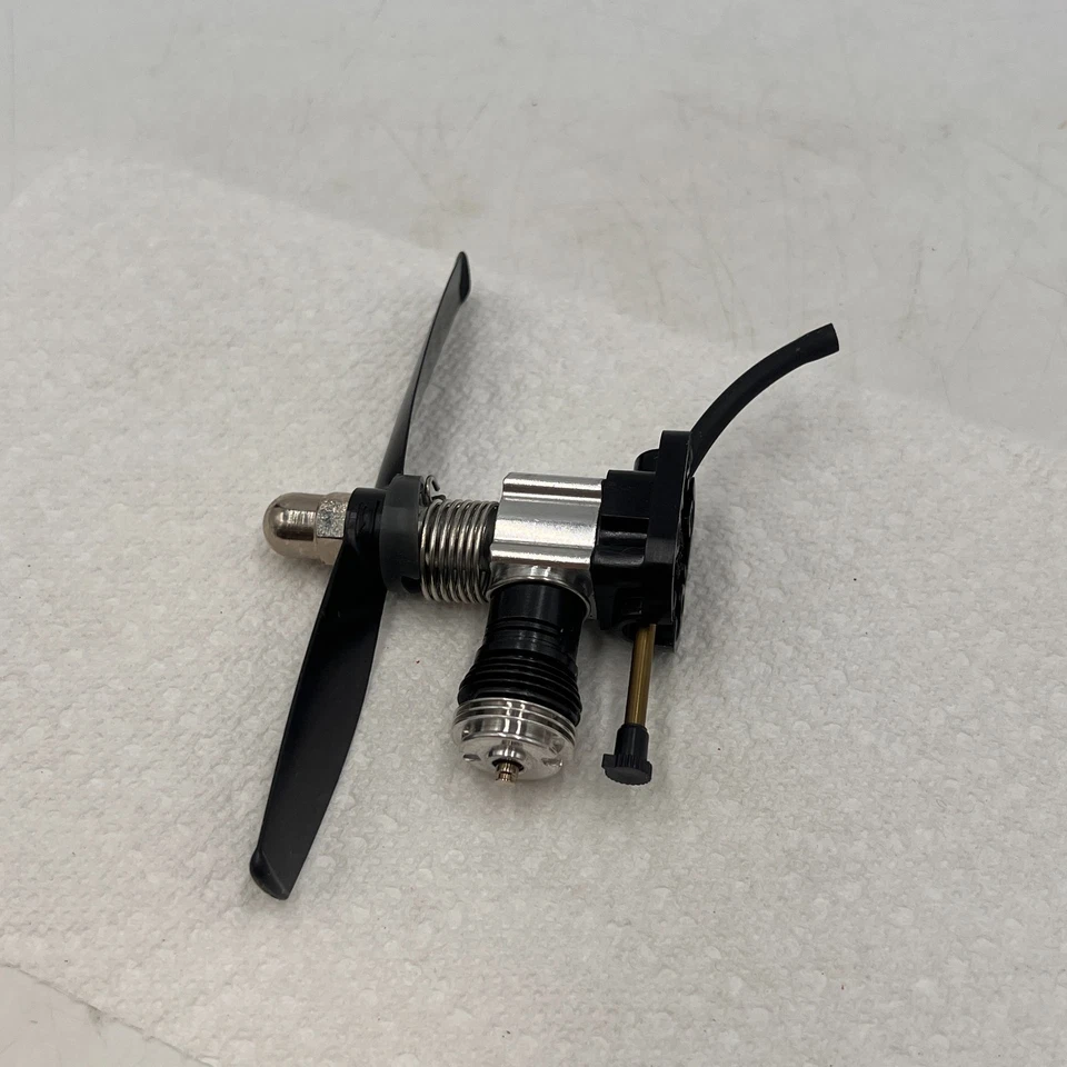 Cox RC Model Airplane engine Black Silver - Image 3 of 4