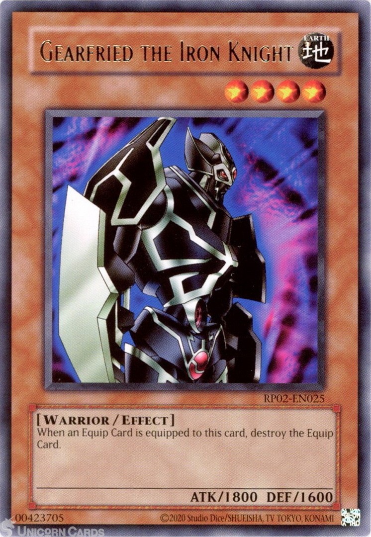 RP02-EN025 Gearfried the Iron Knight : Rare UNL Edition Mint YuGiOh Card