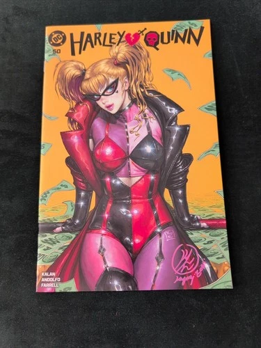 HARLEY QUINN #50 SIGNED KYUYONG EOM VIRGIN COA 1