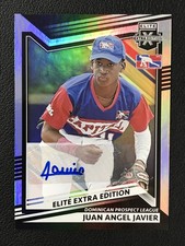 2022 Panini Elite Extra Edition #184 Juan Angel Javier Dominican Prospect Auto