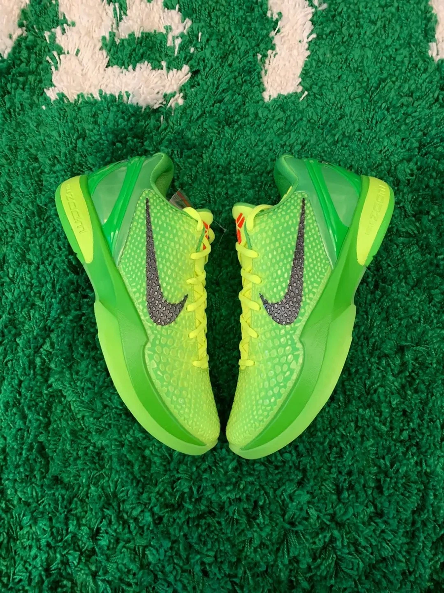 Size 10.5 - Nike Zoom Kobe 6 Protro Low Grinch for sale online | eBay