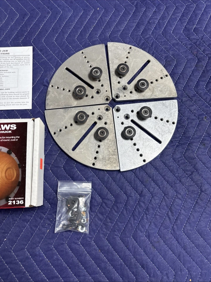 Oneway #2136 Jumbo Jaws for the Stronghold Chuck, For Wood Lathes. FREE SHIPPING - Image 3 of 4