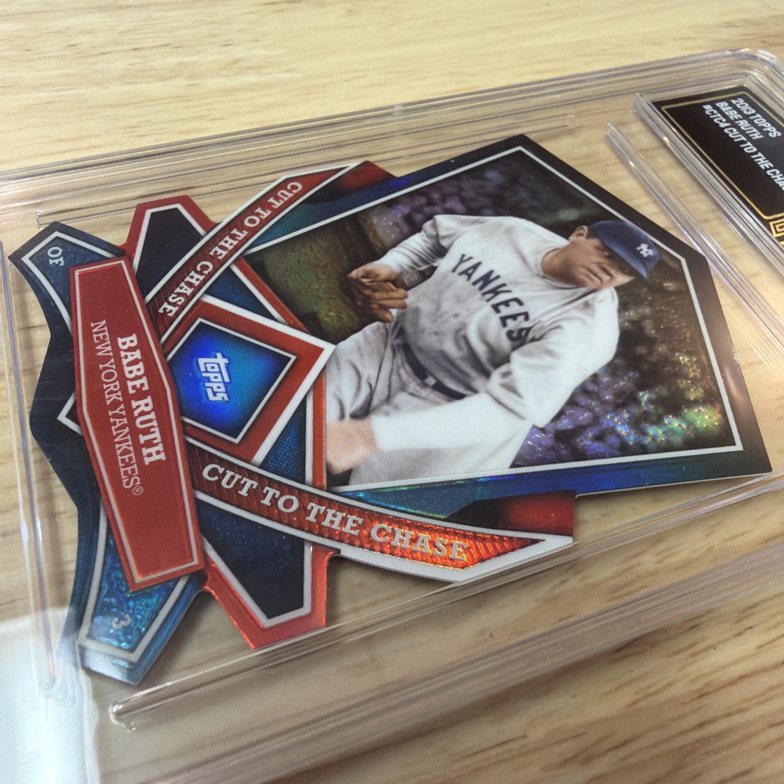 Babe Ruth Baseball Card GMA 10 Gem Mint New York Yankees Topps Die Cut 2013 RARE view 24
