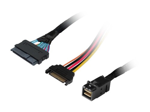 HighPoint 8643-8639-50 Cable - SFF-8643 to U.2 SFF-8639 Connector with 15-pin - 第 2/3 張圖片