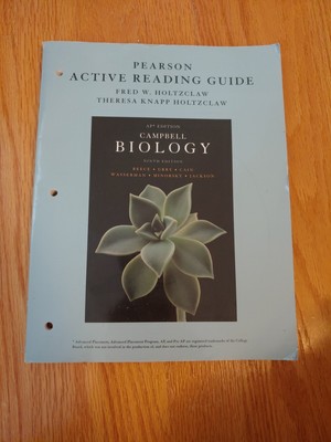 Pearson Active Reading Guide for Campbell Biology AP Edition EXCELLENT CONDITION
