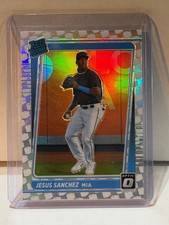 2021 Optic Rated Rookie Jesus Sanchez TOILET PAPER CRISIS SSP Marlins CASE HIT