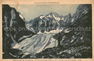Pic Coolidge Berg (3756 m) hoch In Frankreich