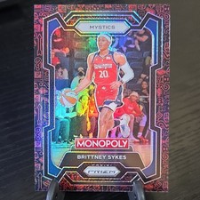 Panini 2024 Prizm Monopoly WNBA Brittney Sykes Mystics #38 Red Icons Prizm