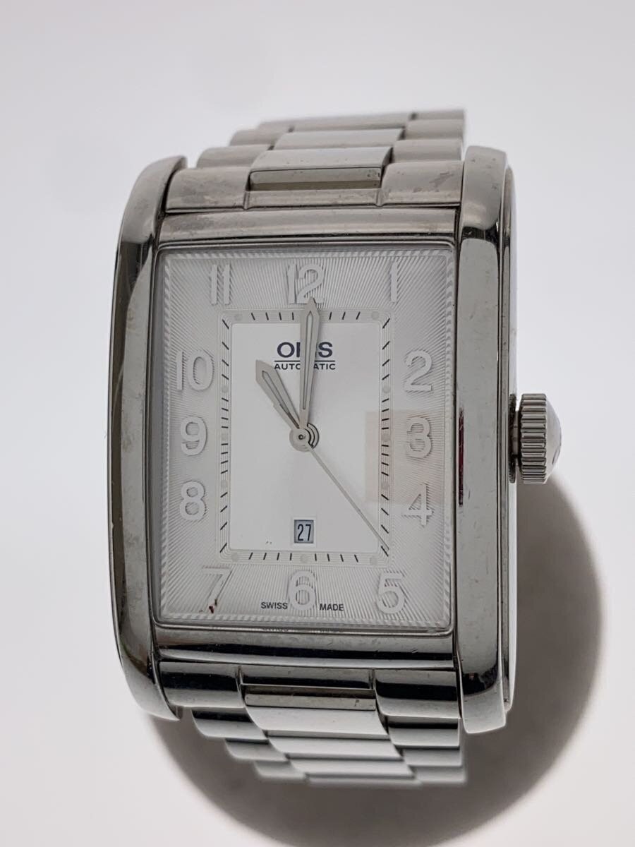 ORIS Rectangular Date Auto Stainless Watch Excell… - image 1