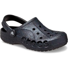 NWT Crocs Unisex Baya Two-Strap Slide Sandals - Black -12 Women/10 Men
