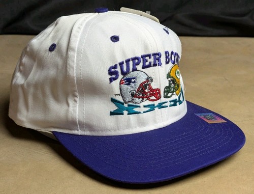 VTG NWT 1997 Super Bowl XXXI Green Bay Packers Patriots Hat NFL Snapback New