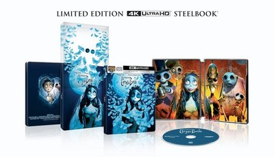 Tim Burton's The Corpse Bride 4K UHD Blu-ray Steelbook NEW