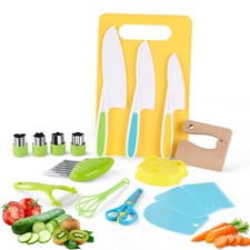 16PCS Montessori Kitchen Tools Cookware Baking Toy, Toddler Baking Set for Re...
