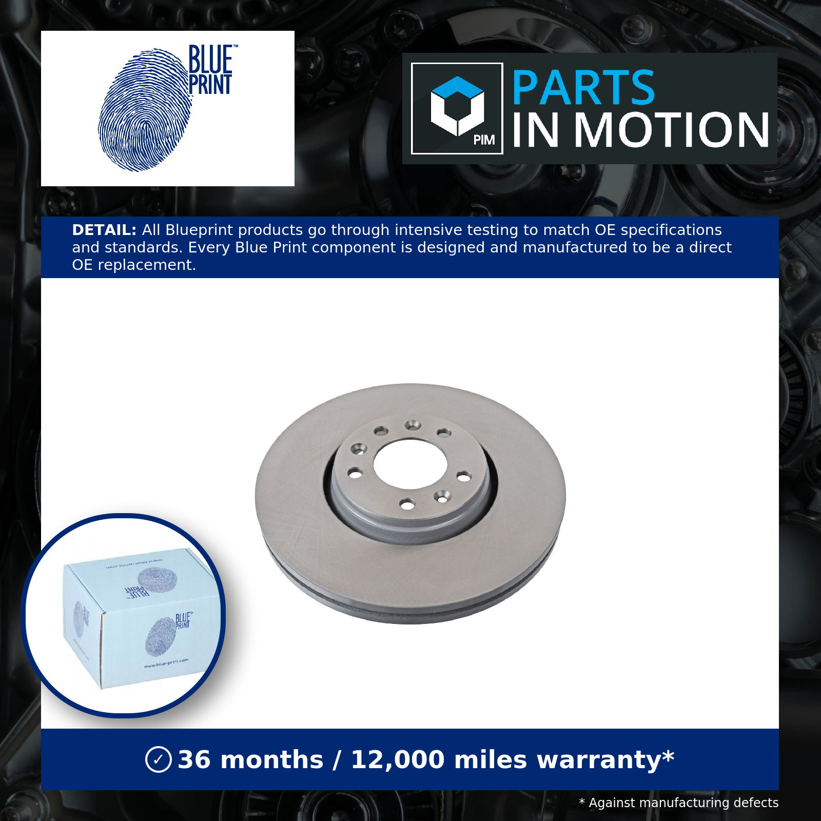 2x Brake Discs Pair Vented fits PEUGEOT 407 6C, 6D, 6E 2.0D Front 2004 on 304mm - Image 15
