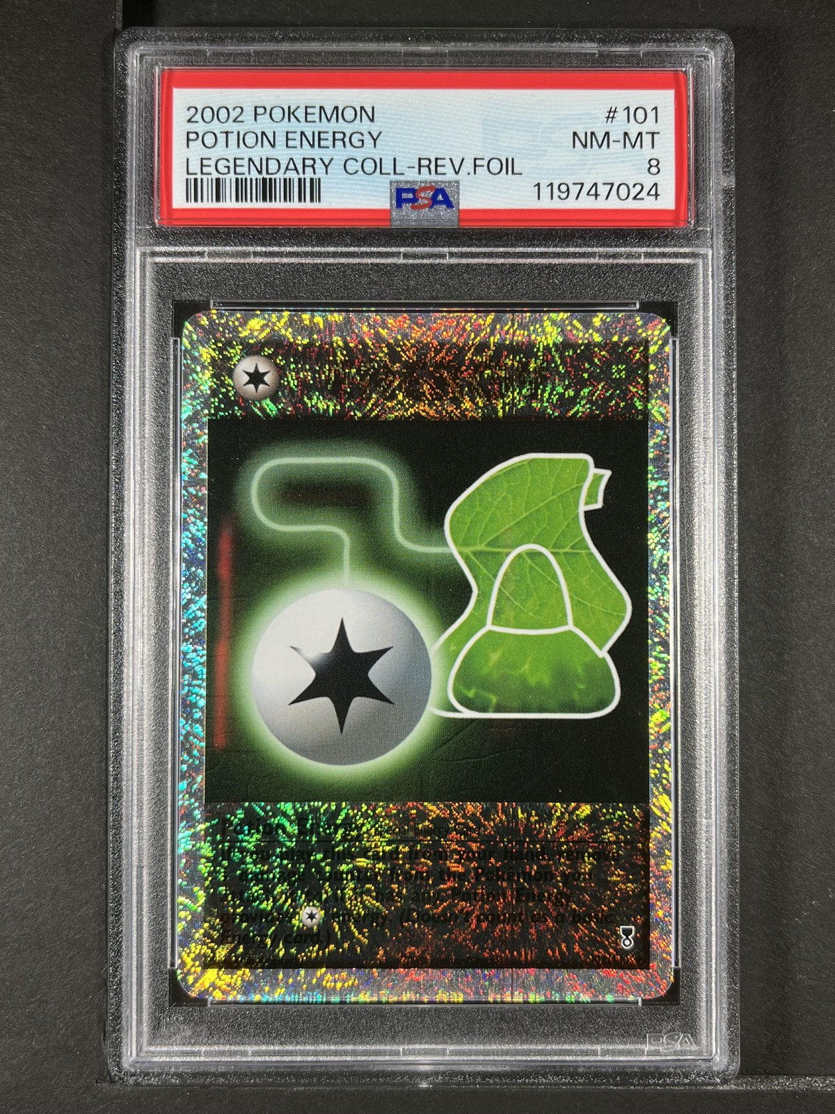 Potion Energy Reverse Foil #101 2002 Pokemon Legendary Collection PSA 8 250001
