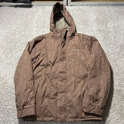 Quicksilver QuikTech Utility Jacket Mens Medium Y2k Snowboard Surf Vtg Brown