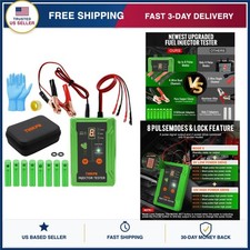 Fuel Injector Tester Cleaner Kit 8 Adapters 8 Pulse Modes for 12V 5V EFI GDI