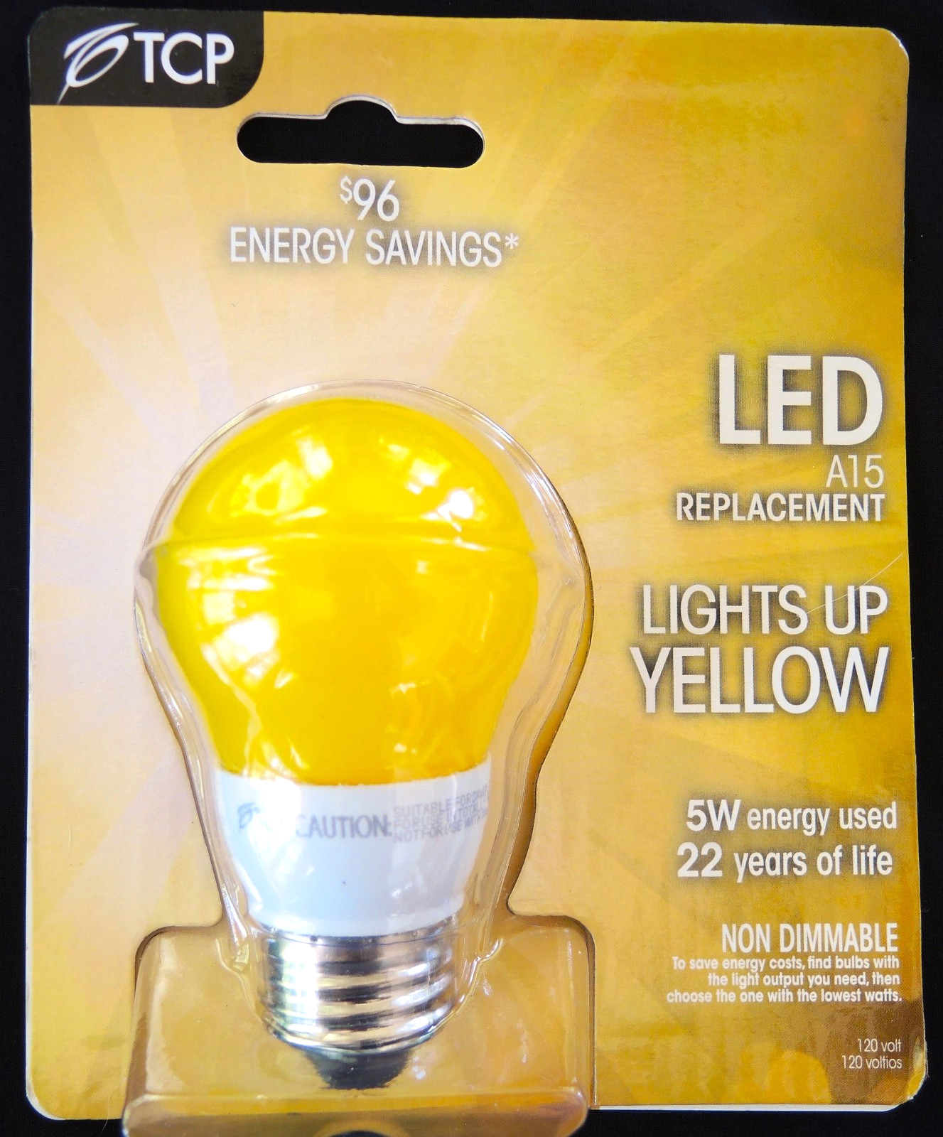 TCP A19/BUG/LED Non-Dimmable Led Bug Light 5 Watt 120 Volt