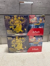 (2 BOXES) Pokémon Surging Sparks ETB + Booster Bundle Costco 2-pack - SEALED!
