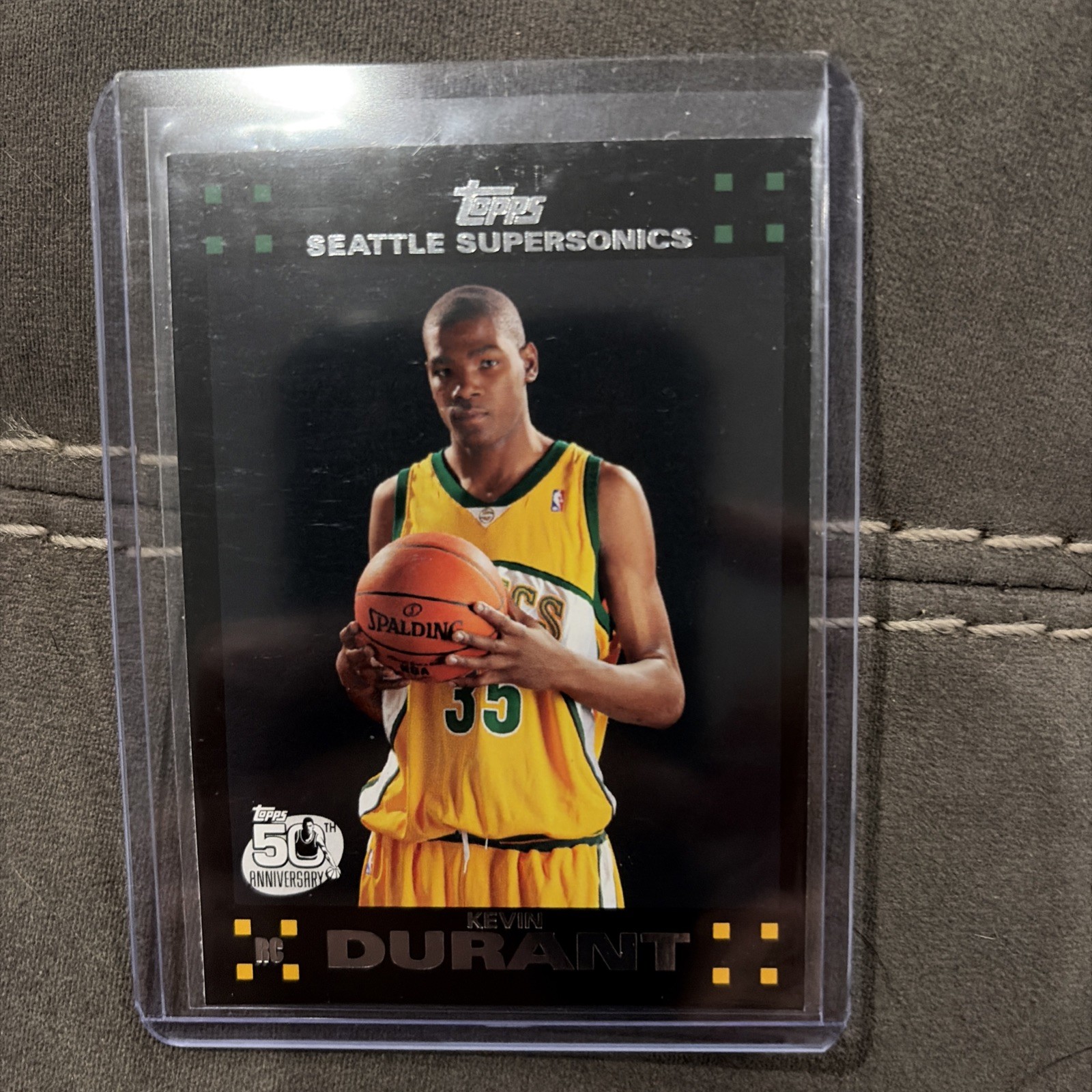 Topps 2007-08 Kevin Durant Rookie 50th Anniversary Seattle Supersonics Card #112