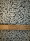 Womens CACHE  Black Leather Snake Embossed Rhinestone Buckle Belt Sz. S.  EUC — photo 6