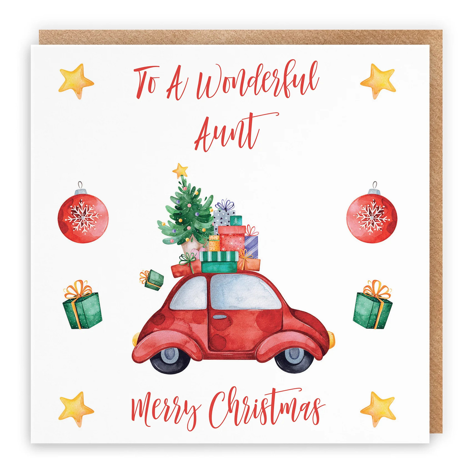 Aunt Card Christmas Holiday