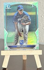 2023 Bowman Draft Hiro Wyatt #BDC-80 Chrome Lunar Glow Refractor Royals