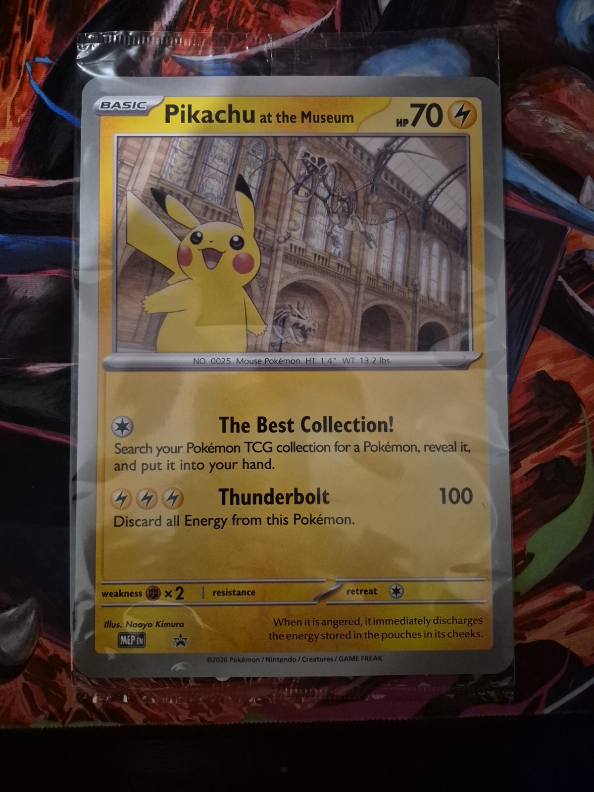 Pokemon TCG Pikachu At The Museum Jumbo Card Promo (Sealed)