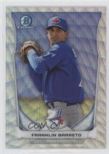 2014 Bowman Chrome Prospects Silver Wave Refractor 17/25 Franklin Barreto 0b2