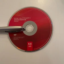 Adobe CS5 Design Premium for Windows Photoshop Illustrator InDesign Disc & Key