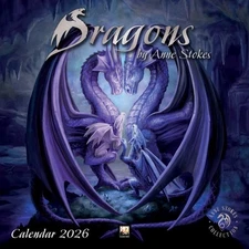 Dragons By Anne Stokes Wall Calendar 2026 (art Calendar) New ed, Like New Use...