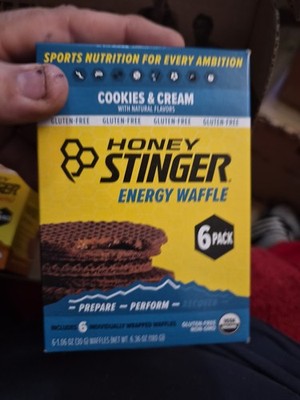 Honey Stinger, Organic Waffle - 6-Pack, Gluten Free Cookies + Cream, One Size