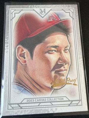 2023 Shohei Ohtani Topps Museum Collection Canvas Artist Proof #04/50 Rare  SSP