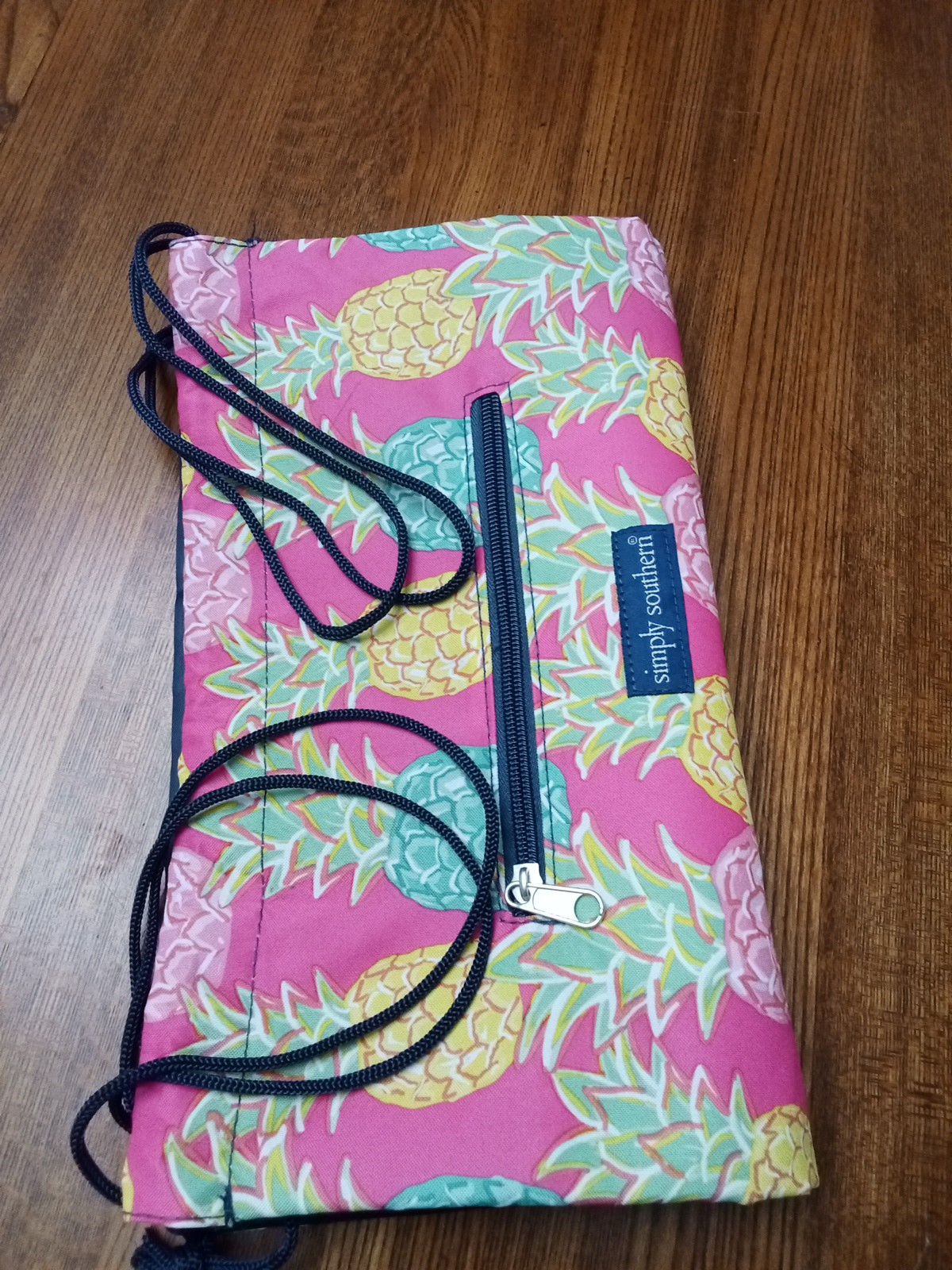 Simply Southern Draw String Backpack Pineapple - image 12