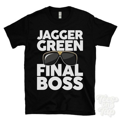 T-SHIRT JAGGER GREEN FINAL BOSS lustig Weihnachtsgeschenk Calderdale Stainland District