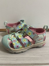 Keen Newport H2 Sandals Blue Pink Yellow Stars Water Sports Baby Toddler Size 6C