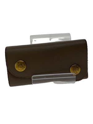 IL BISONTE Leather Key Case BEG Men's