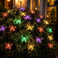 Salcar 5M Solar Lichterkette Led Schmetterlinge Solarleuchte Garten AußEn Deko