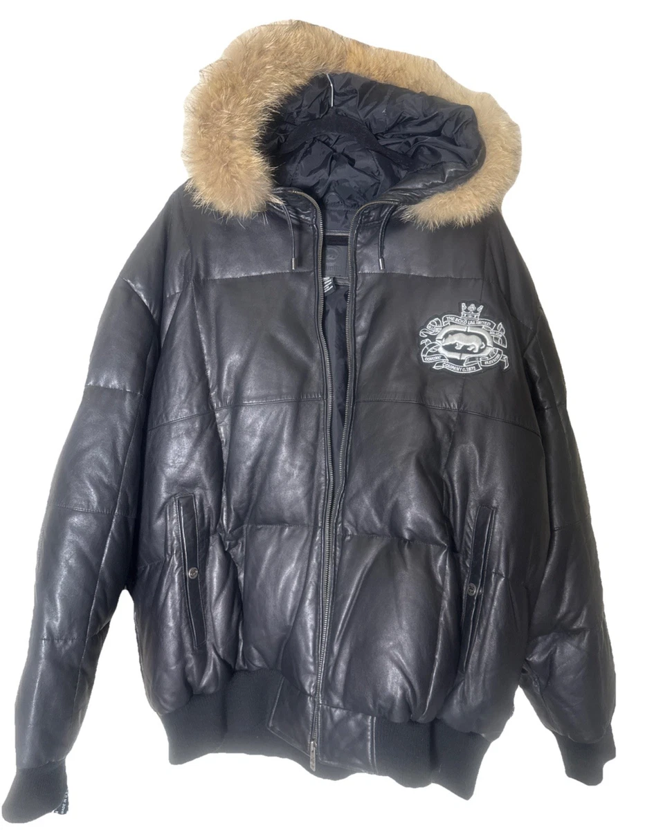 ECKŌ UNLTD. フード付きレザージャケット Ecko Unltd. Leather Outer Shell Coats, Jackets & Vests for Men for