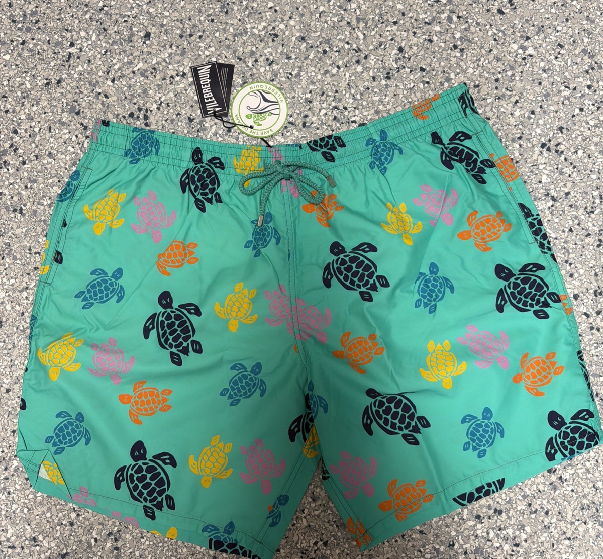 NWT 100% Authentic VILEBREQUIN MOON Swim Trunks - MEN - MULTICOLOR