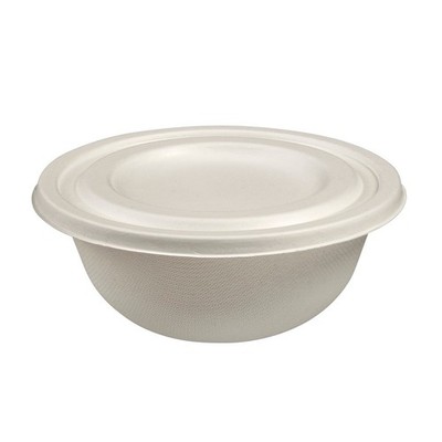 Solia Paper bowls with Lids , 32 oz, White, Pack of 50 - NEW