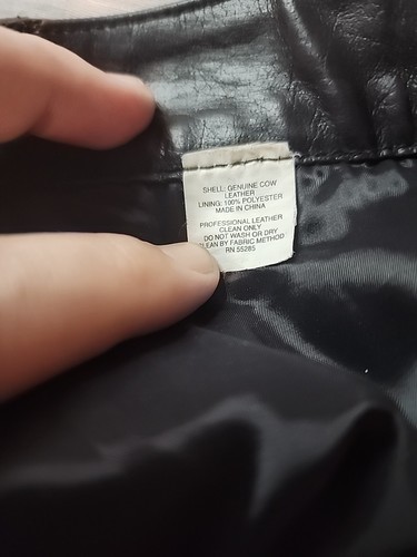 EXPRESS Black Genuine Cow Leather Pants Women’s Size 4 Biker Punk - Picture 10 of 10